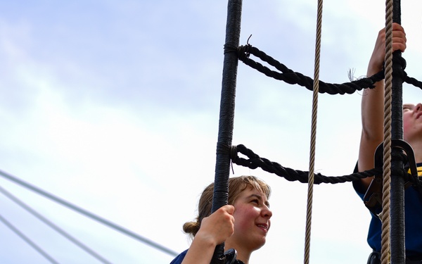 Coast Guard Academy cadets train aboard Coast Guard Cutter Eagle (WIX 327)