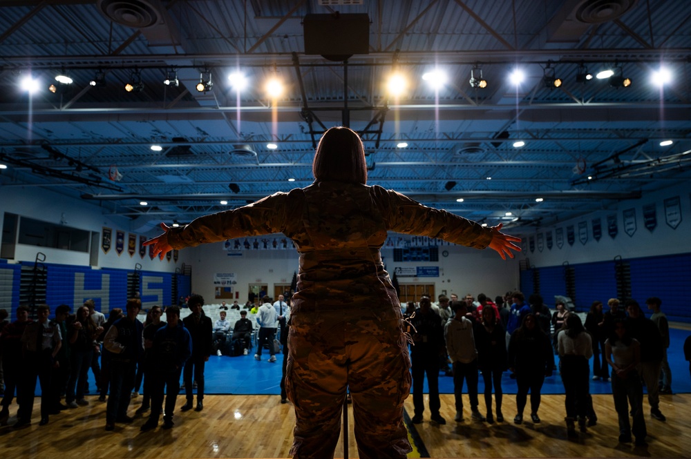 U.S. Air Force Band of Flight tours Ohio high schools, supports recruiting