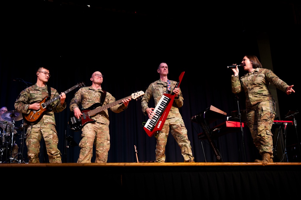 U.S. Air Force Band of Flight tours Ohio high schools, supports recruiting