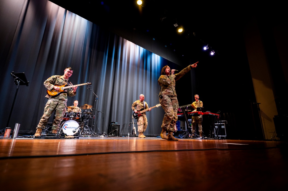 U.S. Air Force Band of Flight tours Ohio high schools, supports recruiting