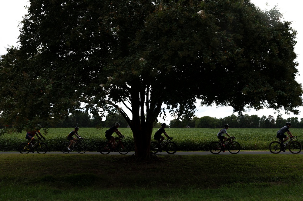 Air Force Cycling Team rides Memorial to Memorial Ride in support of Air Force Wounded Warrior Program