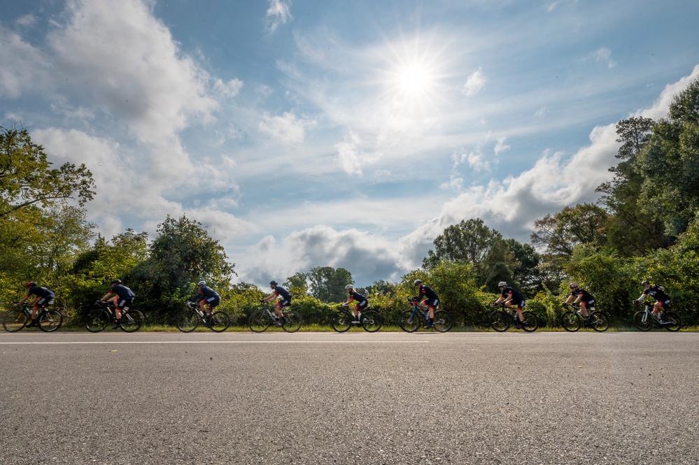 Air Force Cycling Team rides Memorial to Memorial Ride in support of Air Force Wounded Warrior Program