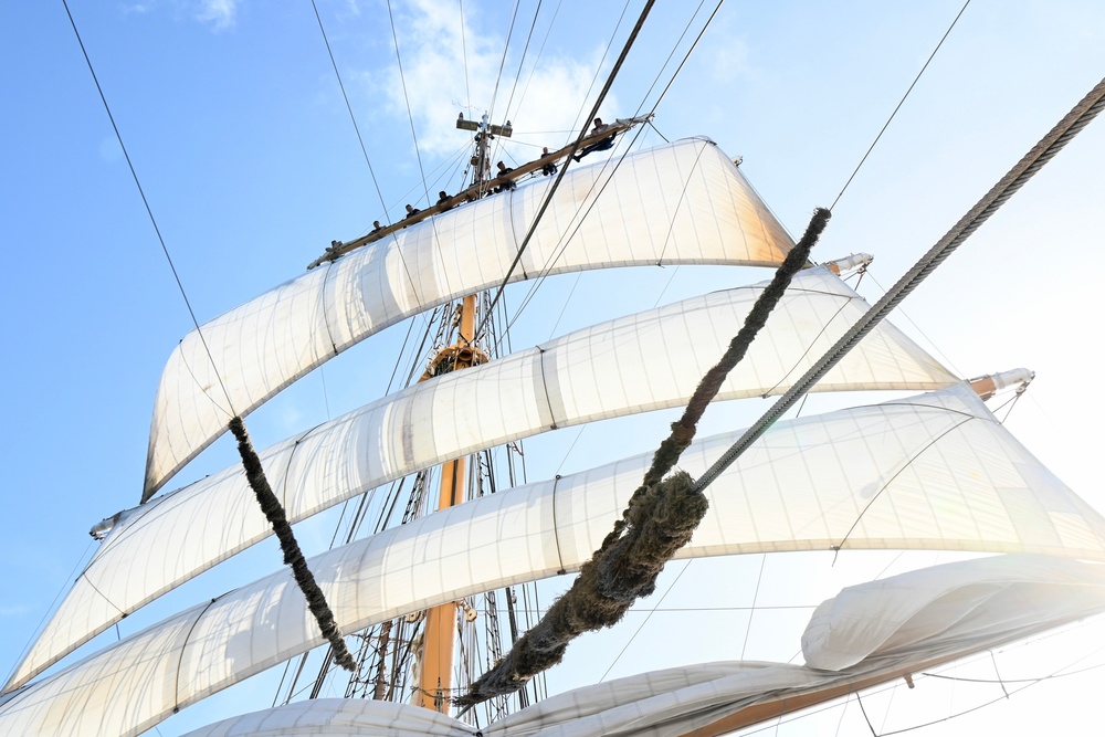 Coast Guard Cutter Eagle conducts sailing stations