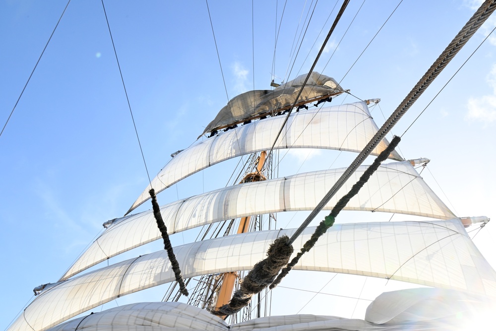 Coast Guard Cutter Eagle conducts sailing stations