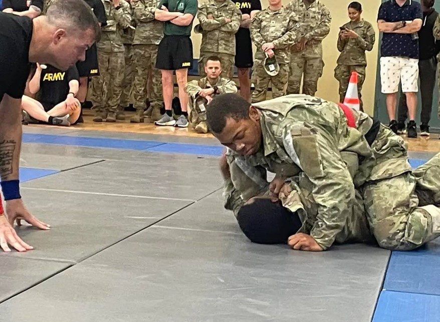 Chemical Corps Soldier hones warrior skills through Combatives training on Fort Stewart