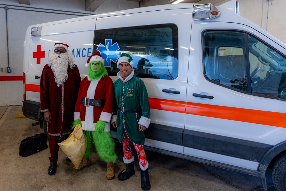 On 11DEC2024 NMRTC Sigonella/US Naval Hospital Sigonella Triad spread Holiday Cheer throughout the command.