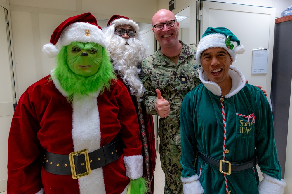 On 11DEC2024 NMRTC Sigonella/US Naval Hospital Sigonella Triad spread Holiday Cheer throughout the command.