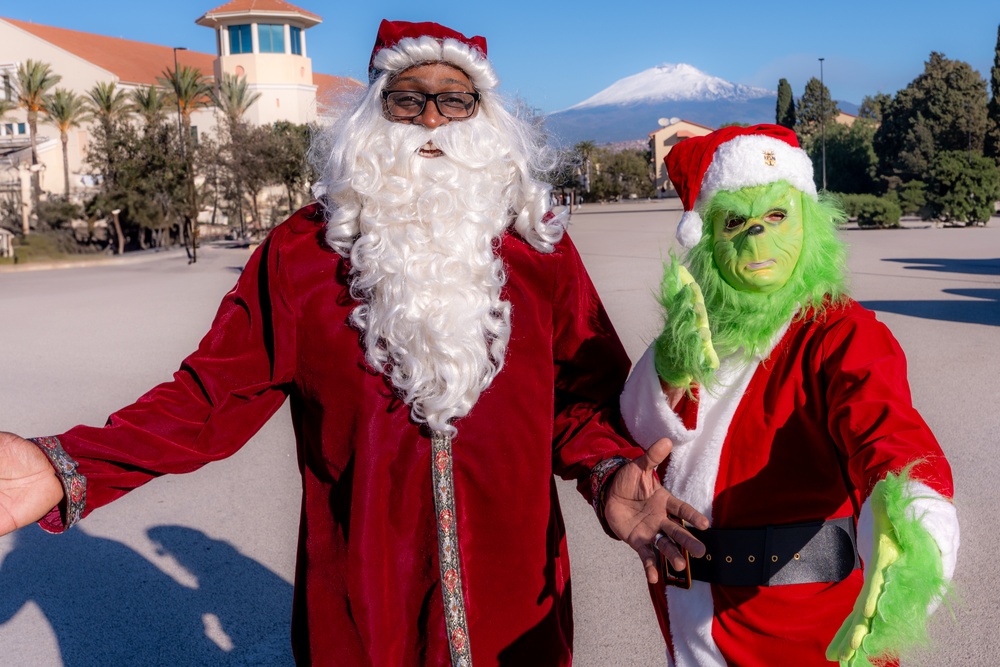On 11DEC2024 NMRTC Sigonella/US Naval Hospital Sigonella Triad spread Holiday Cheer throughout the command.