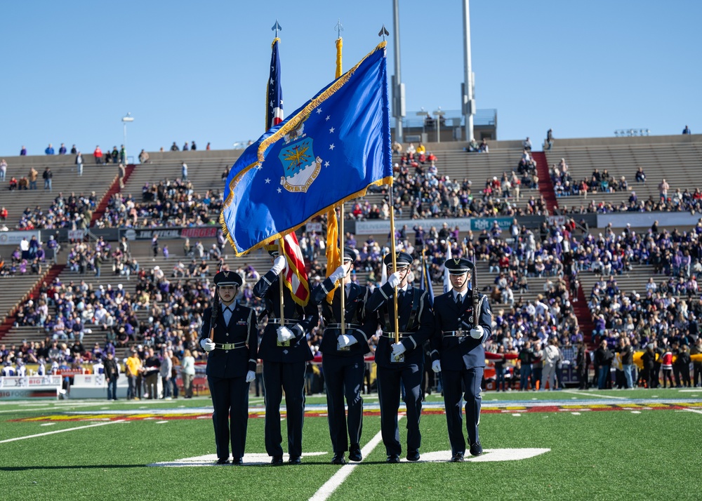 377th Air Base Wing Honor Guard at the 2024 New Mexico Bowl.