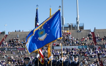 377th Air Base Wing Honor Guard at the 2024 New Mexico Bowl.