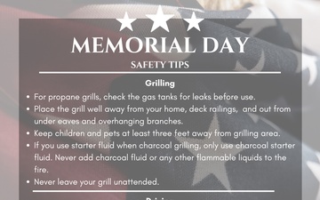 Memorial Day Safety Tips Graphic