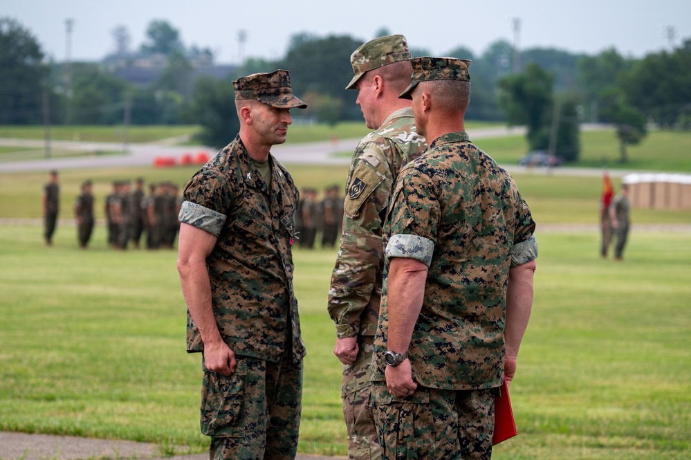 Fort Leonard Wood Marine Corps Detachment Change of Command 2024