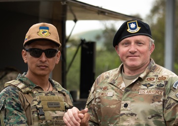 Kentucky Air Guard security forces conduct information exchange with Ecuadorian partners