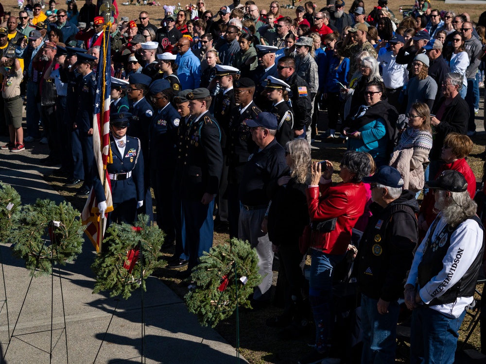 CAP presents the colors at Wreaths Across America