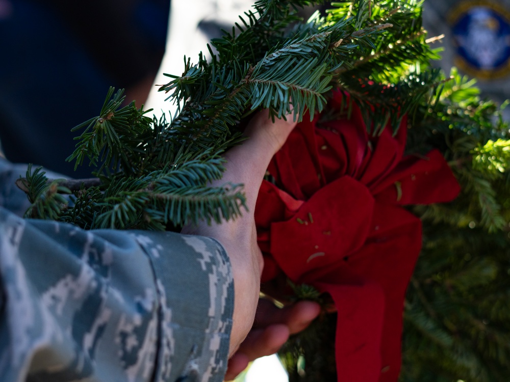 CAP presents the colors at Wreaths Across America