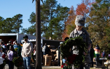 CAP presents the colors at Wreaths Across America