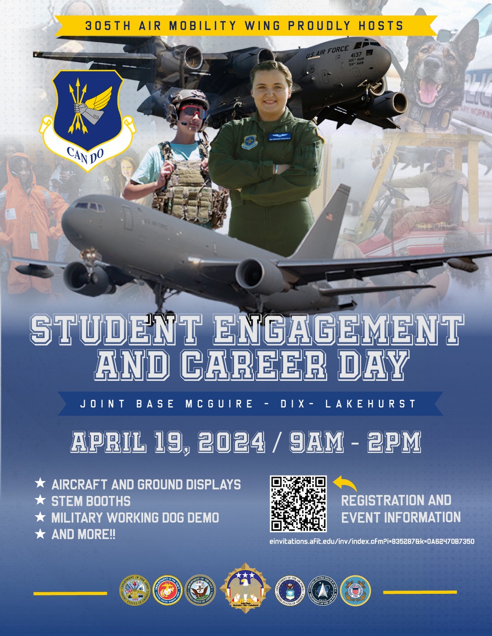 305th AMW Student Engagement poster- Layout and Design