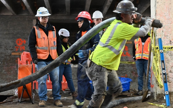 Crews work on seismic upgrades at San Francisco VA Medical Center