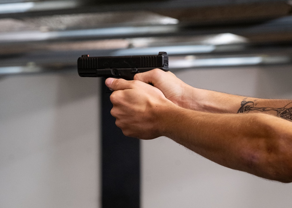 Coast Guard Members Attend Firearms Training at Station Sandy Hook