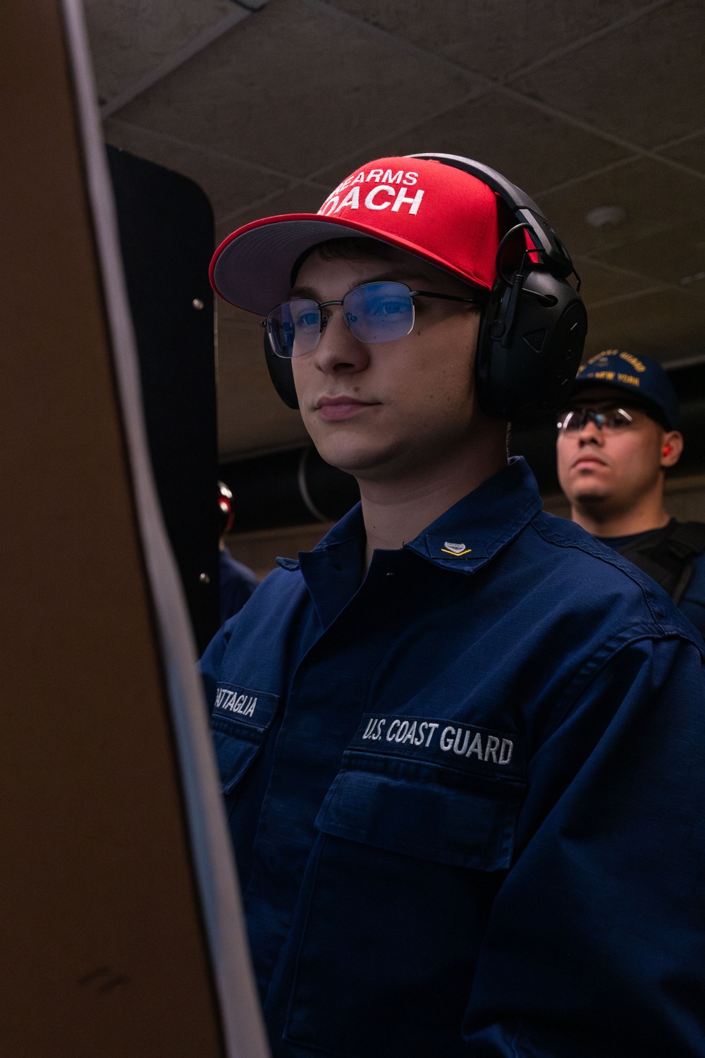 Coast Guard Members Attend Firearms Training at Station Sandy Hook