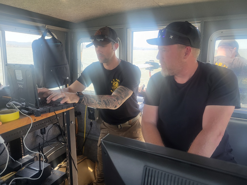 Army dive team conducts sonar surveys in Suisun Bay