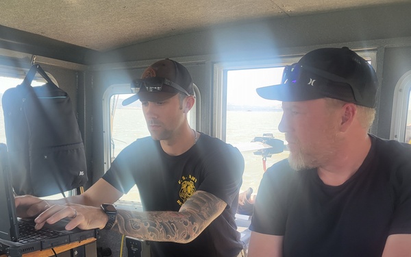 Army dive team conducts sonar surveys in Suisun Bay