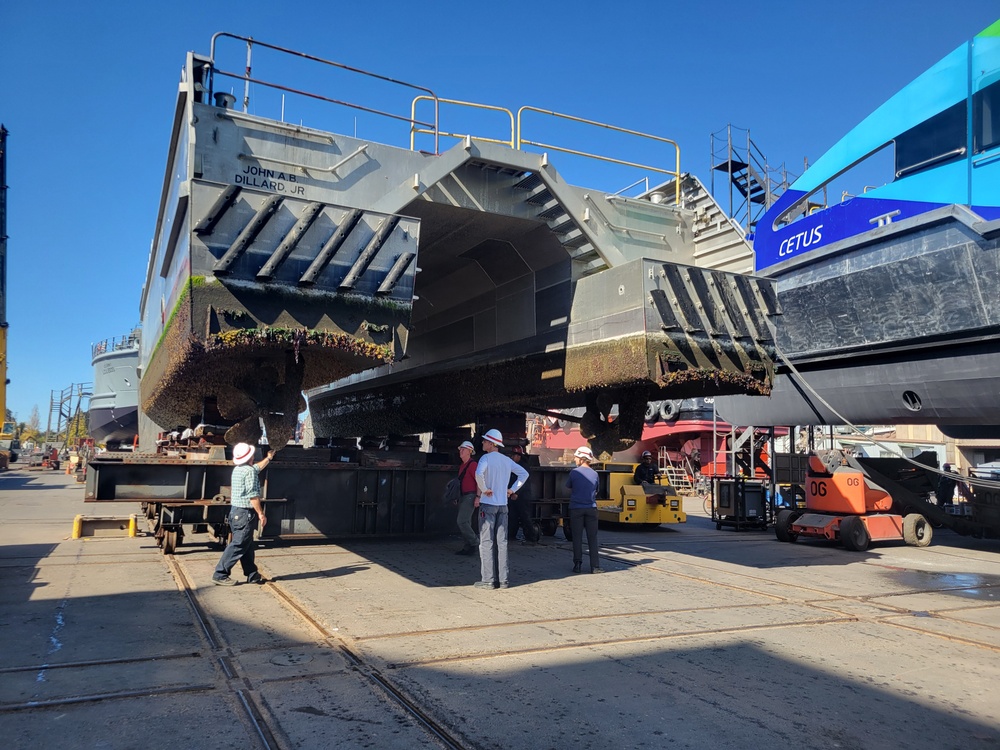 USACE vessel goes into drydock in Alameda