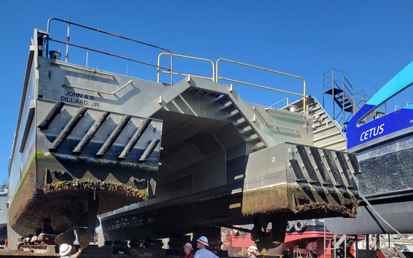 USACE vessel goes into drydock in Alameda