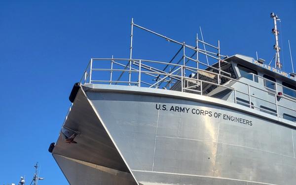 USACE vessel goes into drydock in Alameda