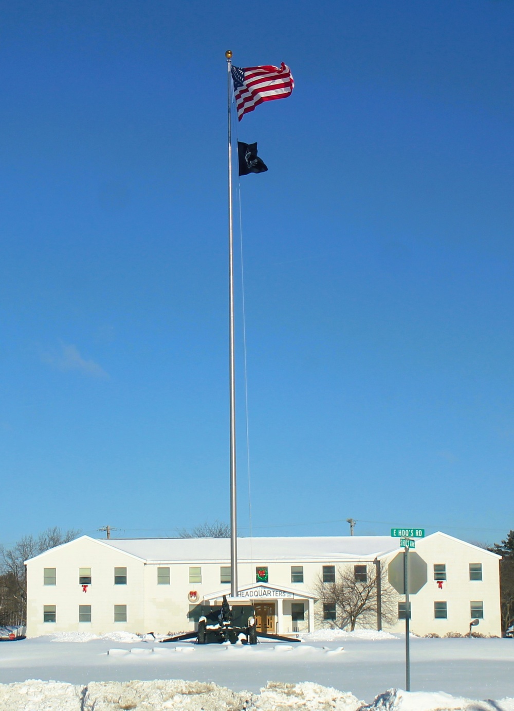 American Flag and Fort McCoy