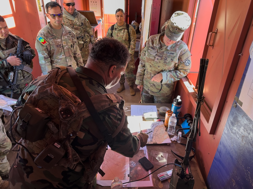 9th MSC Command Team visit Soldiers of the 100th BN 442nd IN REGT at JPMRC