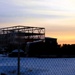 Barracks construction sunset at Fort McCoy