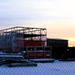 Barracks construction sunset at Fort McCoy