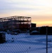 Barracks construction sunset at Fort McCoy