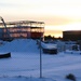 Barracks construction sunset at Fort McCoy