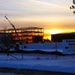 Barracks construction sunset at Fort McCoy