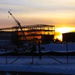 Barracks construction sunset at Fort McCoy