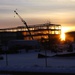 Barracks construction sunset at Fort McCoy