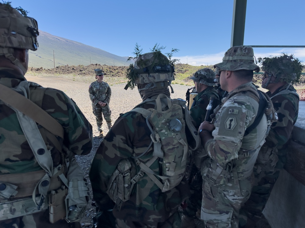 9th MSC Command Team visit Soldiers of the 100th BN 442nd IN REGT at JPMRC