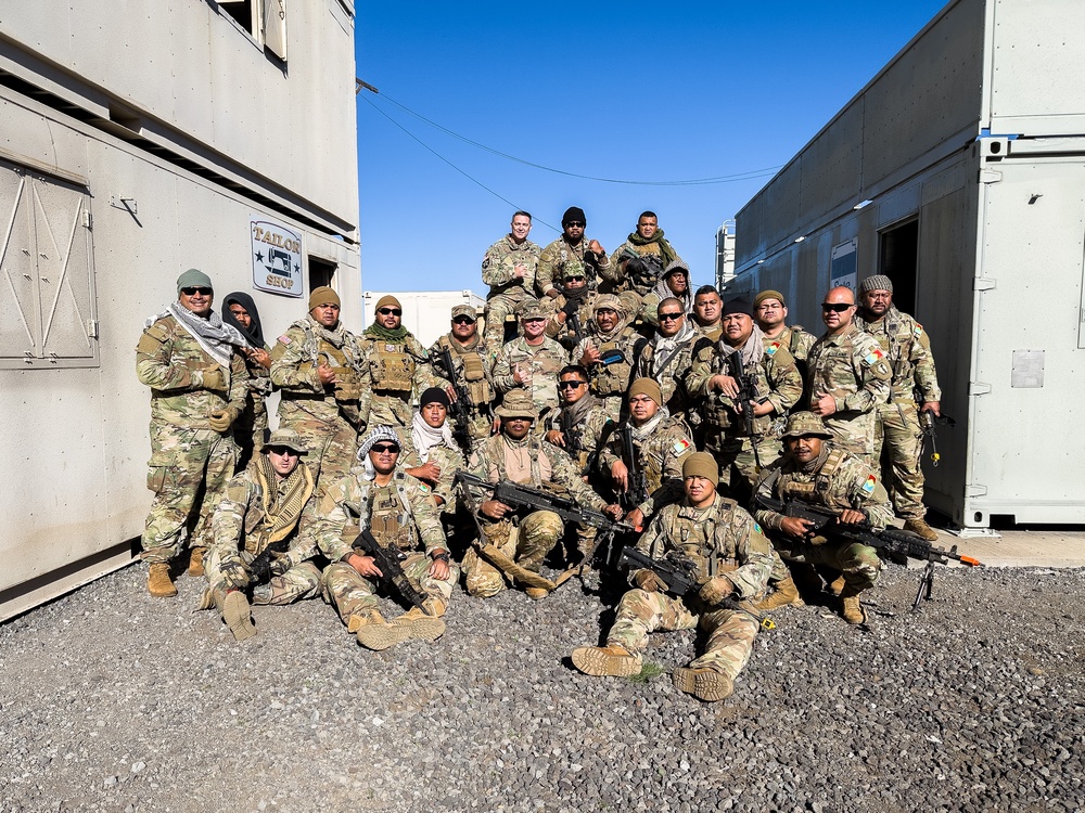 322nd Civil Affairs Brigade Command Team visit Soldiers of the 100th BN 442nd IN REGT at JPMRC