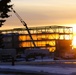 Barracks construction sunset at Fort McCoy