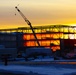 Barracks construction sunset at Fort McCoy