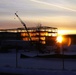 Barracks construction sunset at Fort McCoy