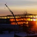 Barracks construction sunset at Fort McCoy