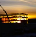 Barracks construction sunset at Fort McCoy