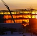 Barracks construction sunset at Fort McCoy