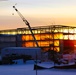 Barracks construction sunset at Fort McCoy