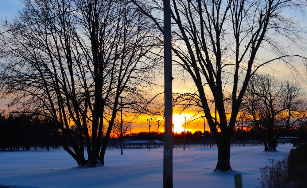 Snow at Fort McCoy