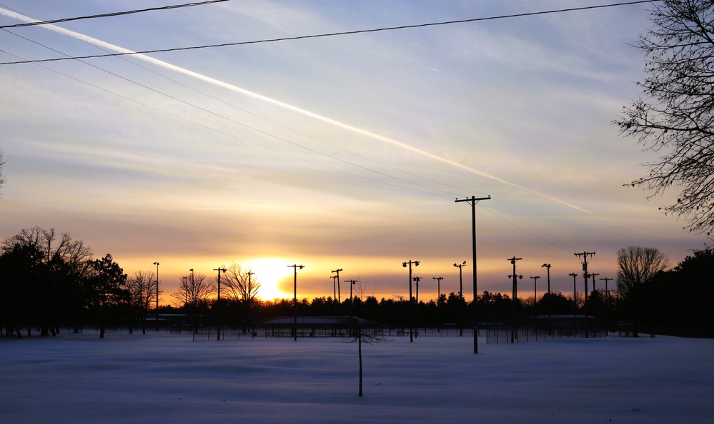 Snow at Fort McCoy