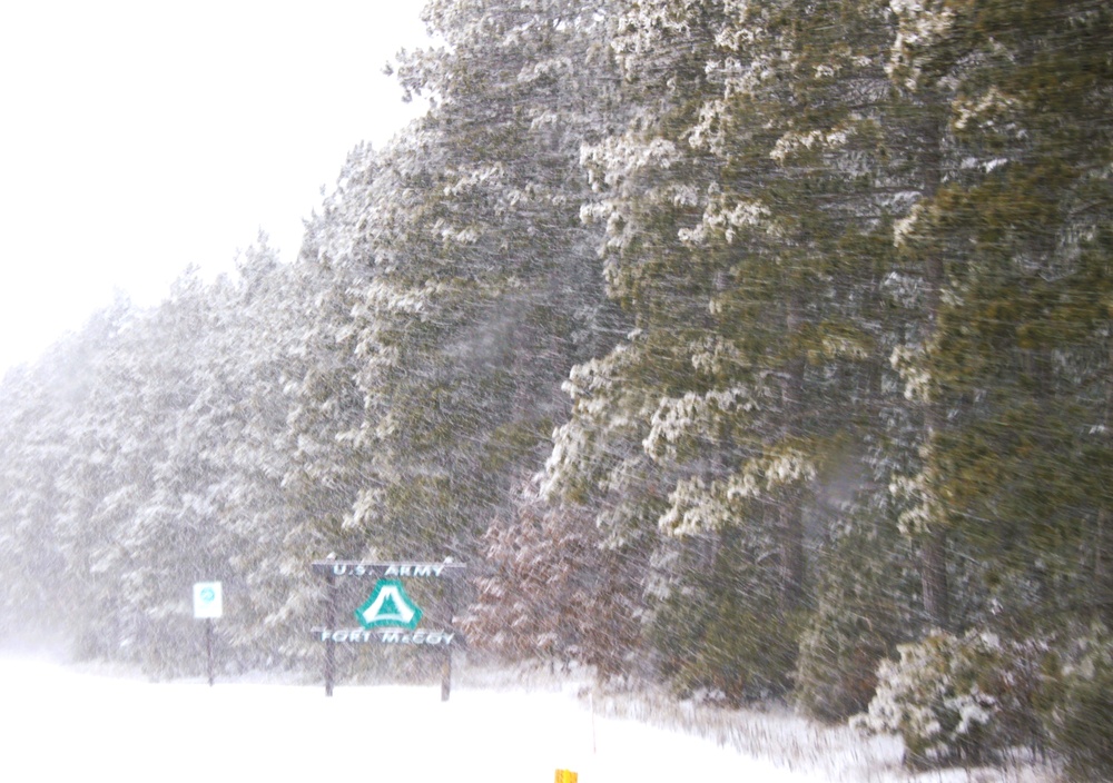 Snow at Fort McCoy